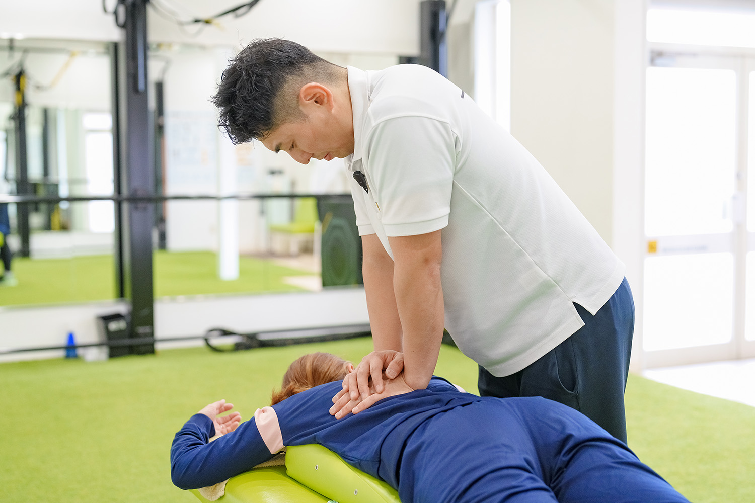 施術をしている写真